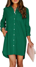 Classic Women's Shirt Dress with Pockets for Effortless Style