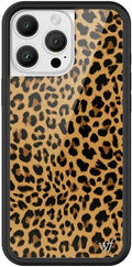 Wildflower Cases Meow iPhone 16 Pro Max Case - Leopard Brown Black