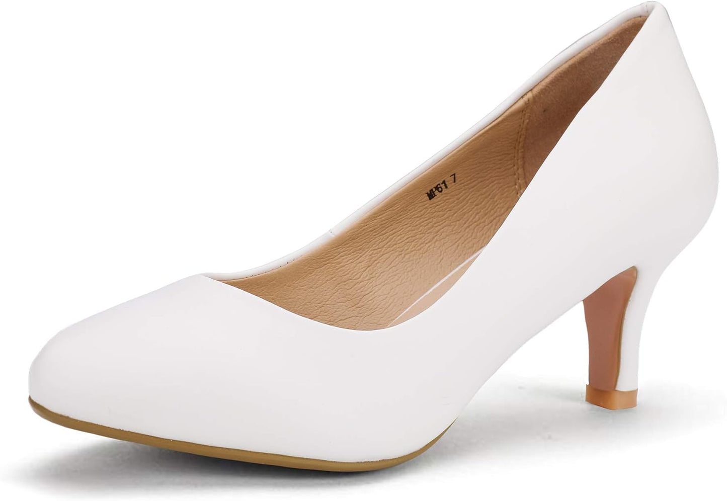 IDIFU Women's Classic Low Heels Dress Pumps for Any Occasion