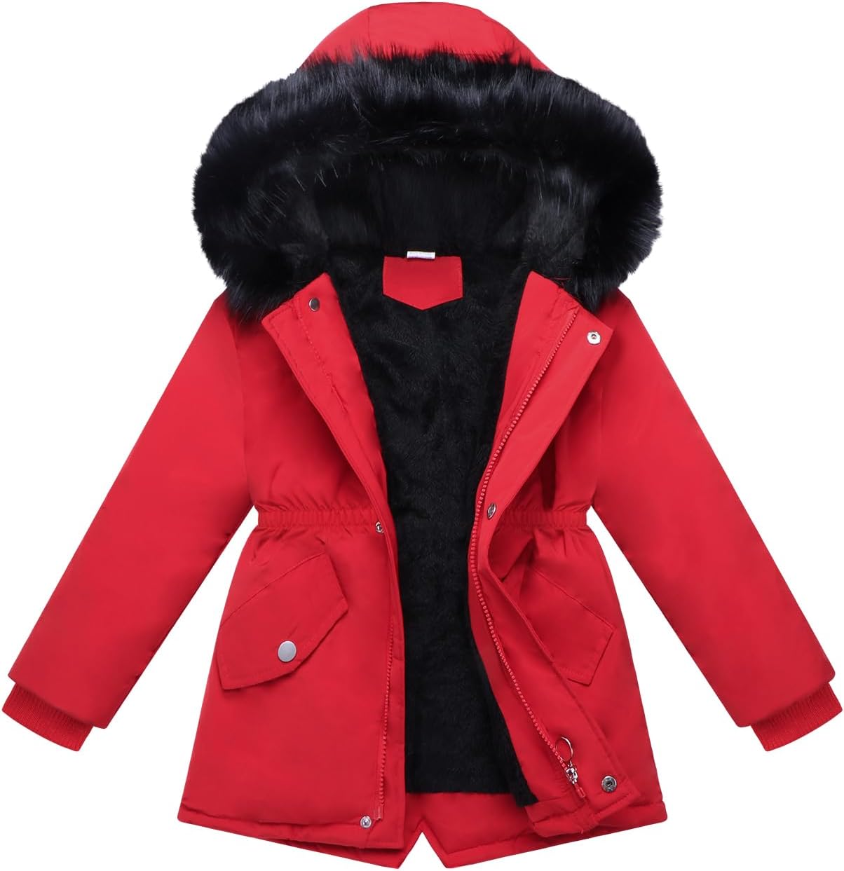 Girl Winter Coats Heavyweight Hooded Puffer Jacket for Kids