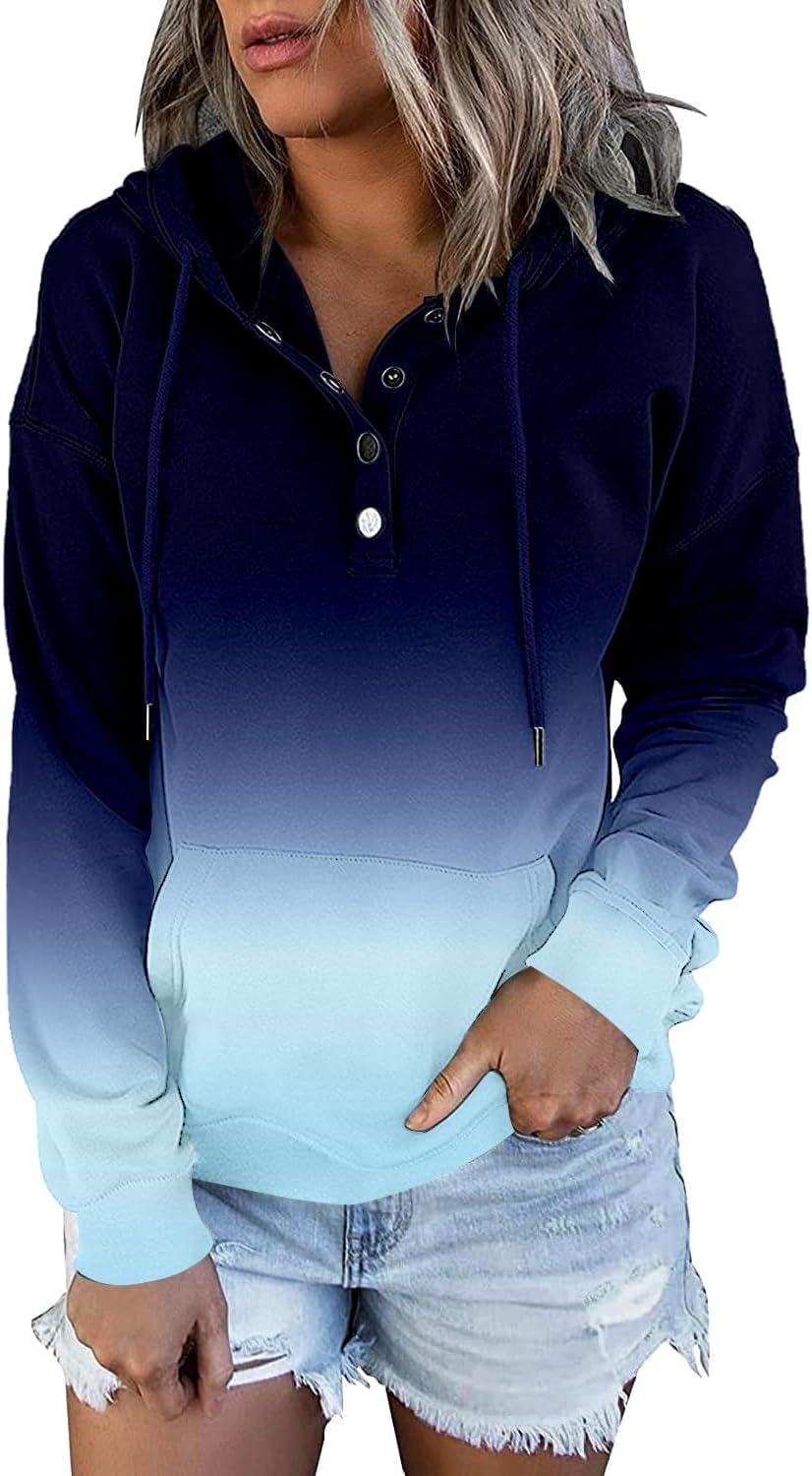 ROSELINLIN Womens Hoodies Sweatshirts with Kangaroo Pockets