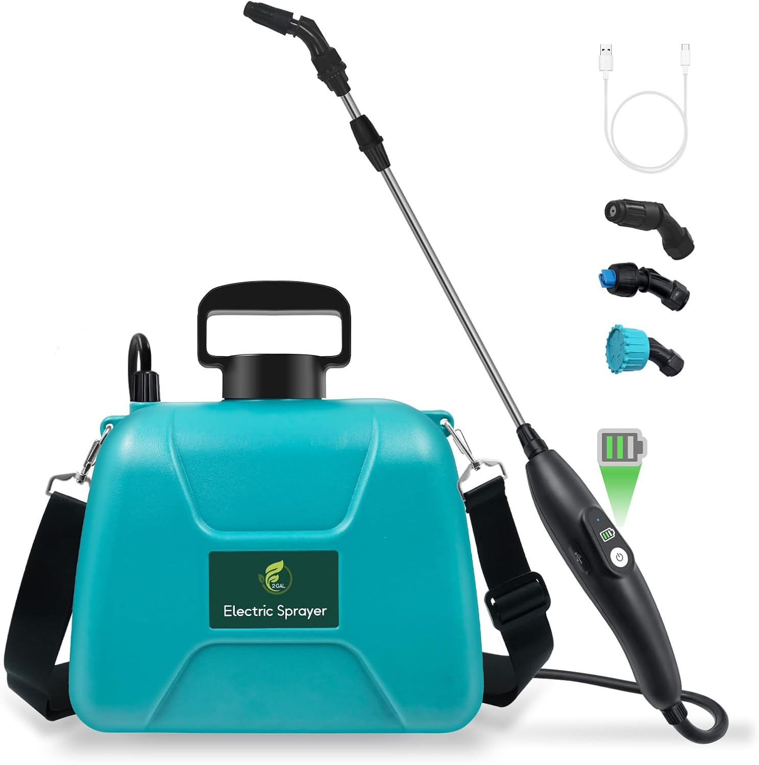 2 Gallon Battery Powered Garden Sprayer for Easy Gardening