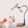 Pet Hair Dryer Holder Stand - Hands Free 360 Rotating Grooming