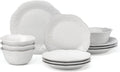 Lenox French Perle 12-Piece Dinnerware Set, White - Classic Cafe Charm