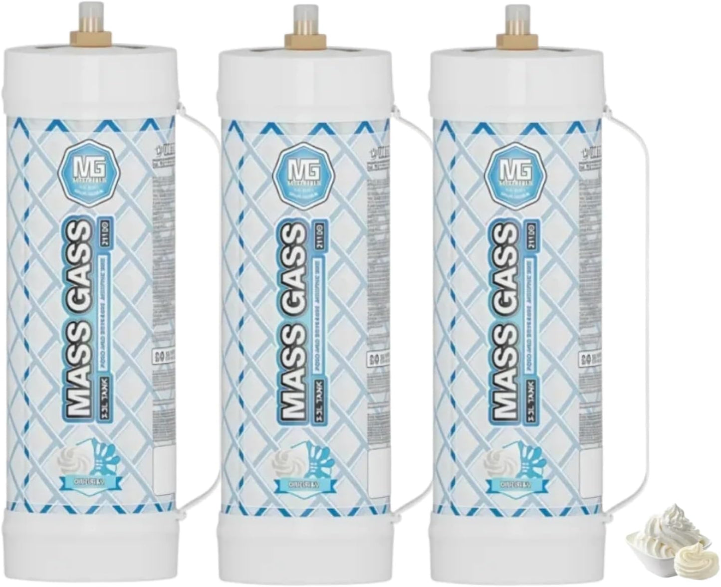 Pure Whipped Cream Chargers by MassGass