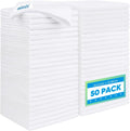 HOMEXCEL White Microfiber Cleaning Cloth 150 Pack - High Absorbency