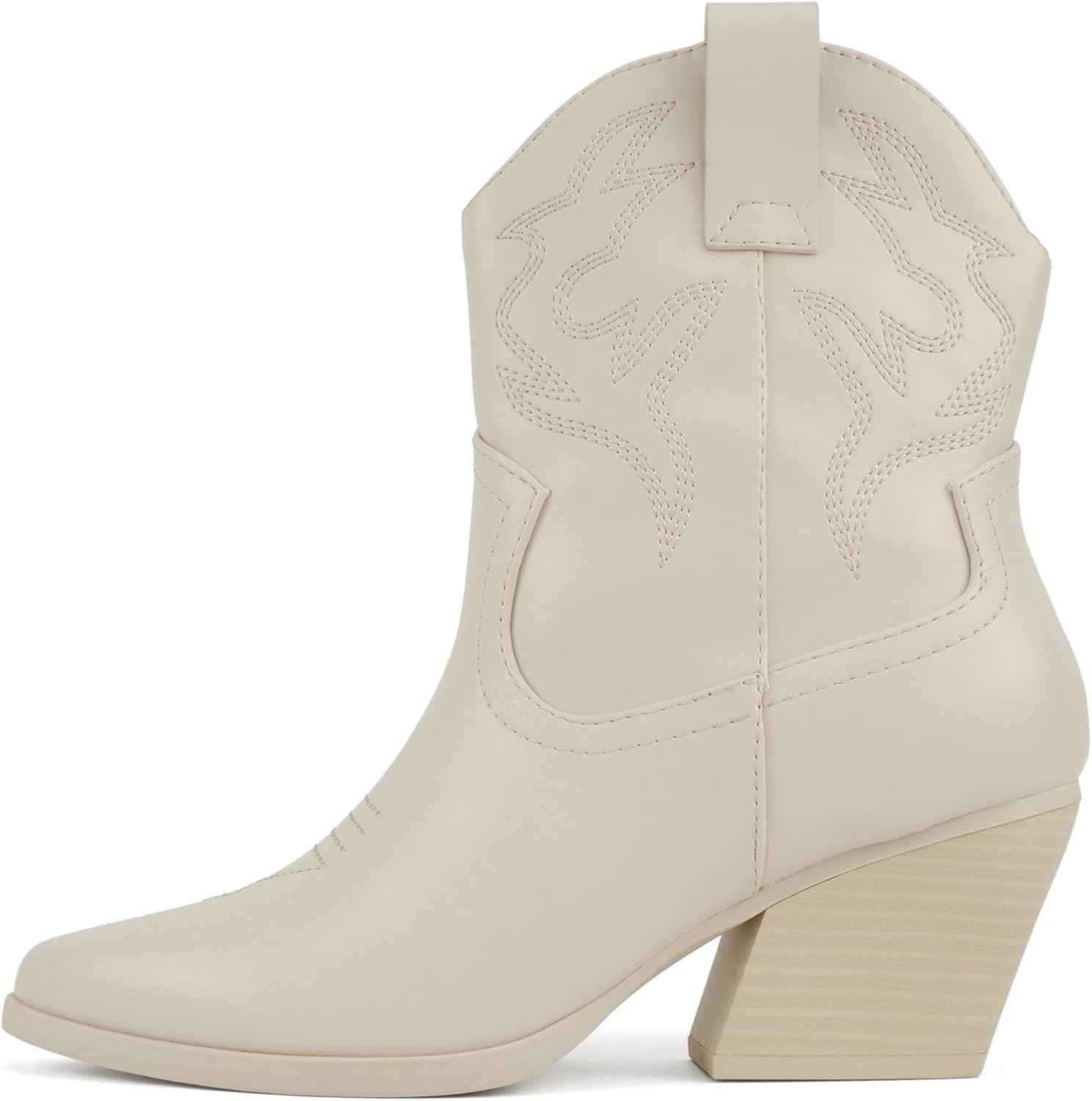 Soda BLAZING Women Western Bootie Pointe Toe with Low Heel