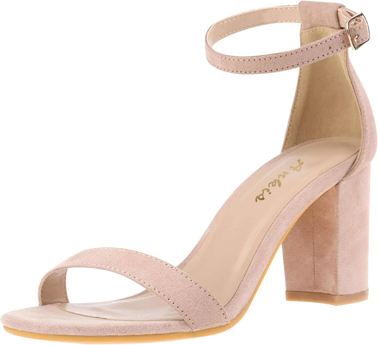 Ankis Heels for Women Open Toe Chunky Heel Sandals 2.75 Inch