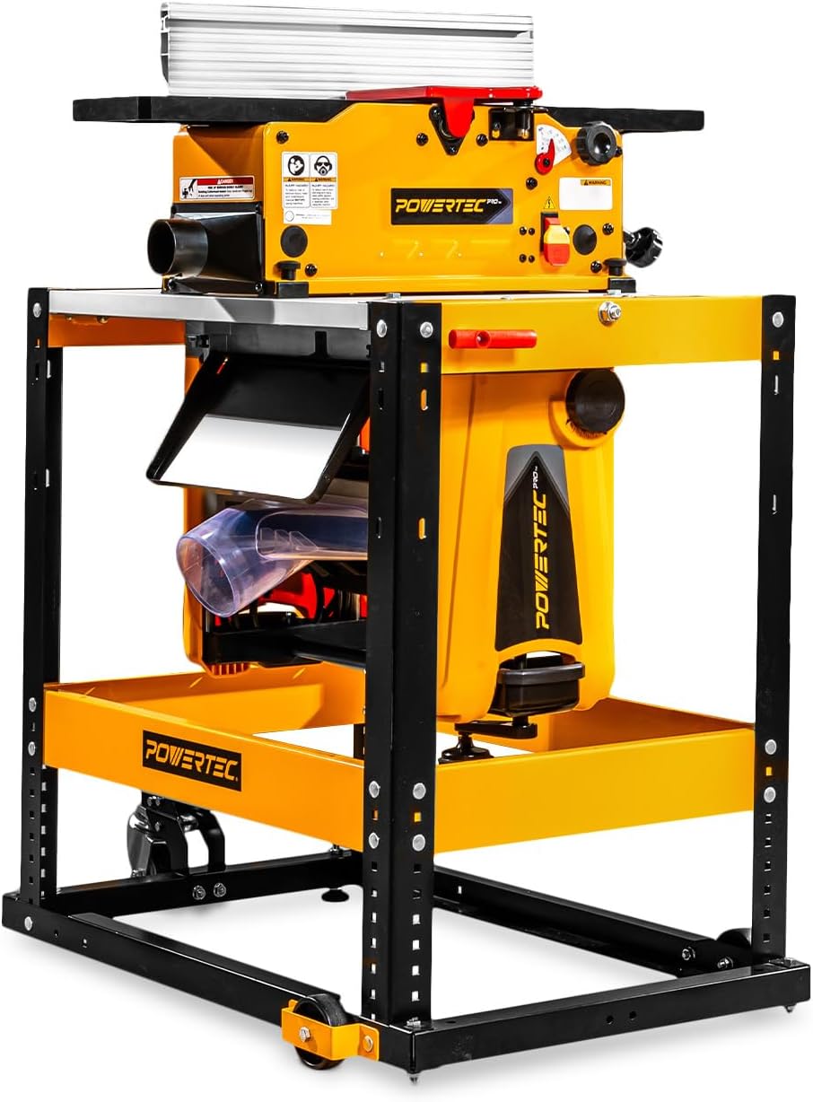 POWERTEC 13 Inch Benchtop Thickness Planer and Jointer Combo