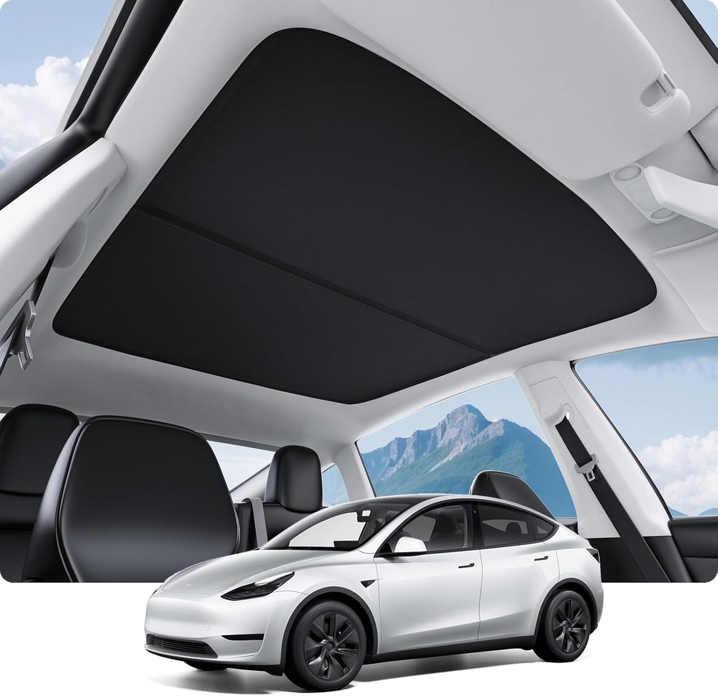 BASENOR Tesla Model Y Sunshade Roof for Ultimate Heat Insulation