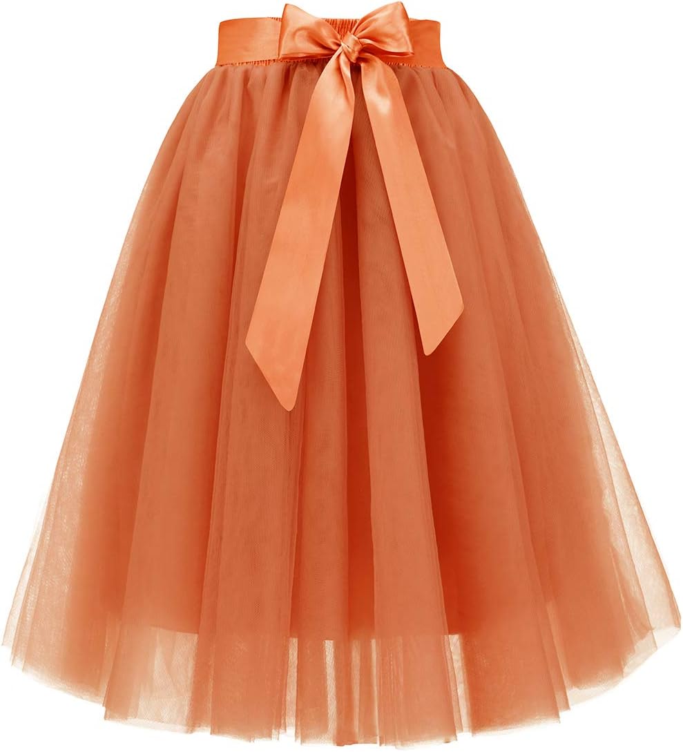 Bridesmay Women's Tulle Skirt for Weddings and Parties