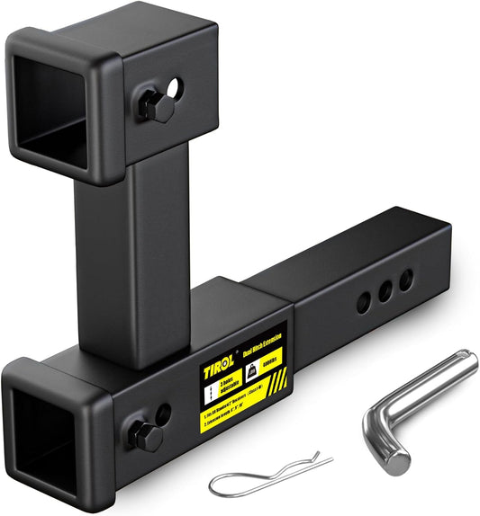 Tirol Hitch Extender for 2 Receiver - Dual Function & Adjustable