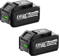 2 Packs 8.0Ah Lithium-ion Battery for Dewalt 20V Max - Long Runtime