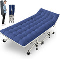 Camping Cot with Mattress Comfortable and Sturdy - Foldable 75x27in