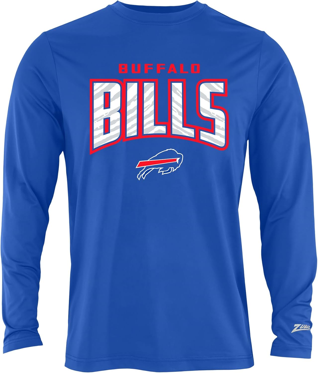 Zubaz NFL Men's Long Sleeve Team Graphic T-Shirt for Fans