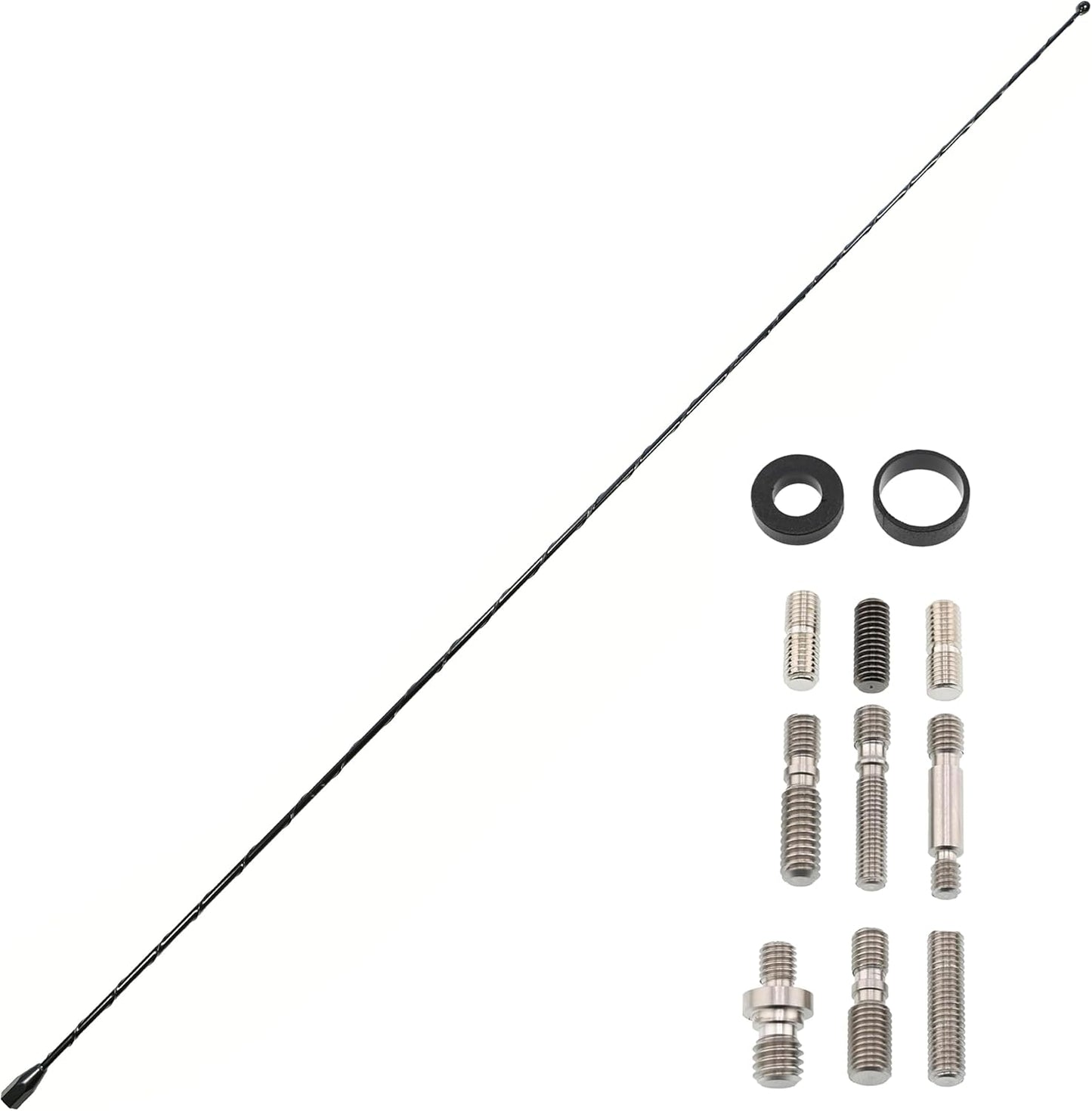 Votex 31 Inch Black Antenna with Wind Noise Cancellation Features