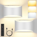 Battery Operated Wall Sconces Set of 2 for Modern Lighting