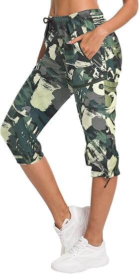 ChinFun Women's Hiking Capris Pants for Outdoor Adventures