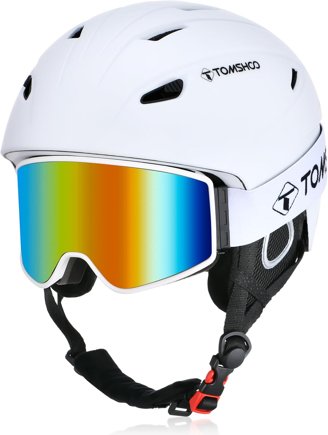 TOMSHOO Ski Helmet & Goggles Set - Shockproof Protection!