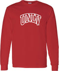 NCAA Team Color Arch Logo Long Sleeve Tee - Unisex Cotton Fit