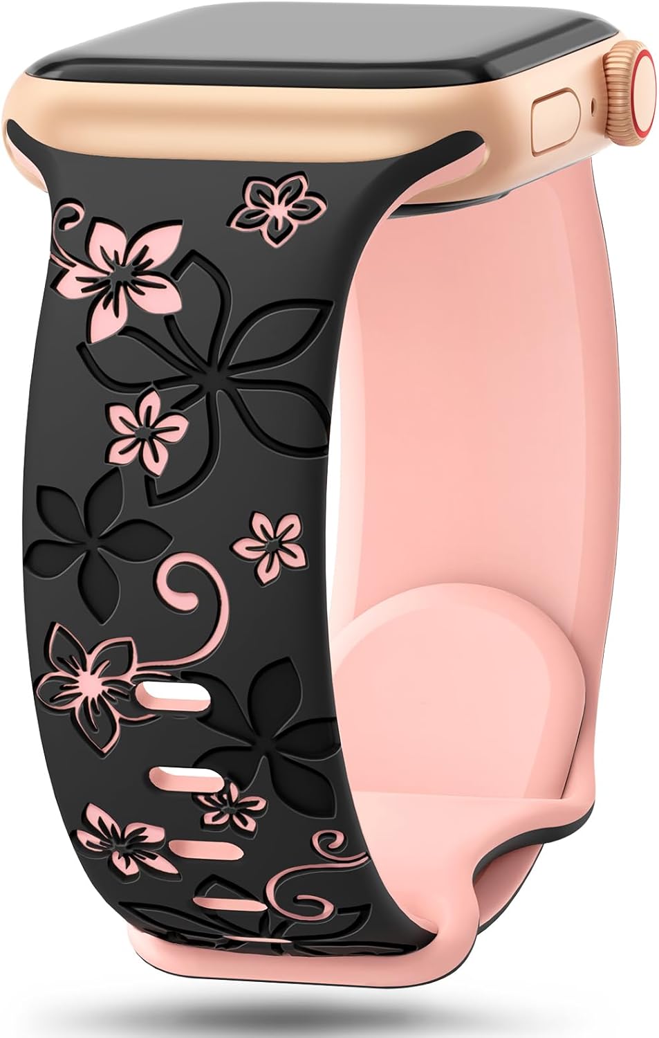 Cute Floral Silicone iWatch Band - Ultra Soft & Compatible