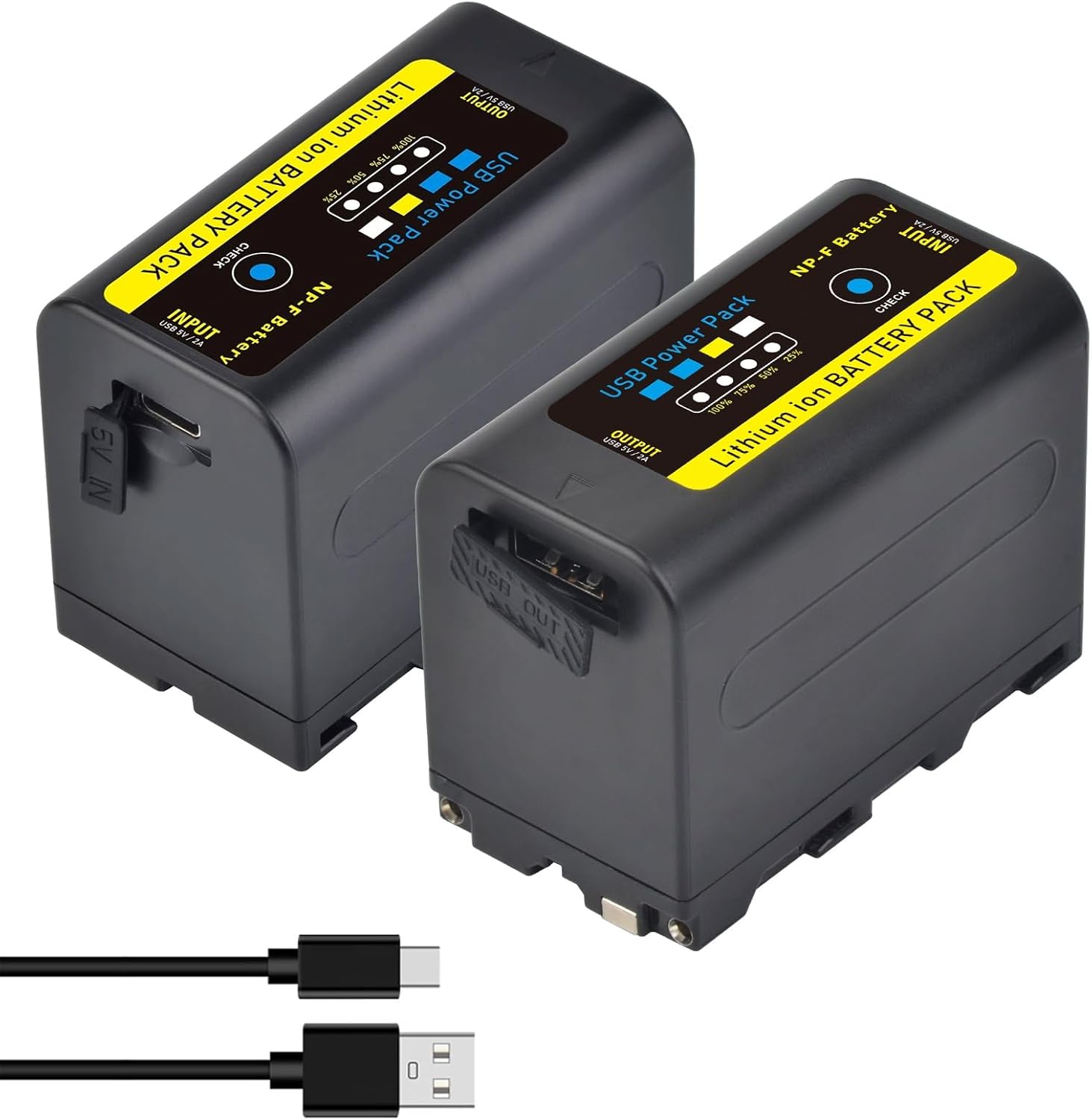 Tectra NP-F750 Battery Pack for Sony Camcorders and LED Lights