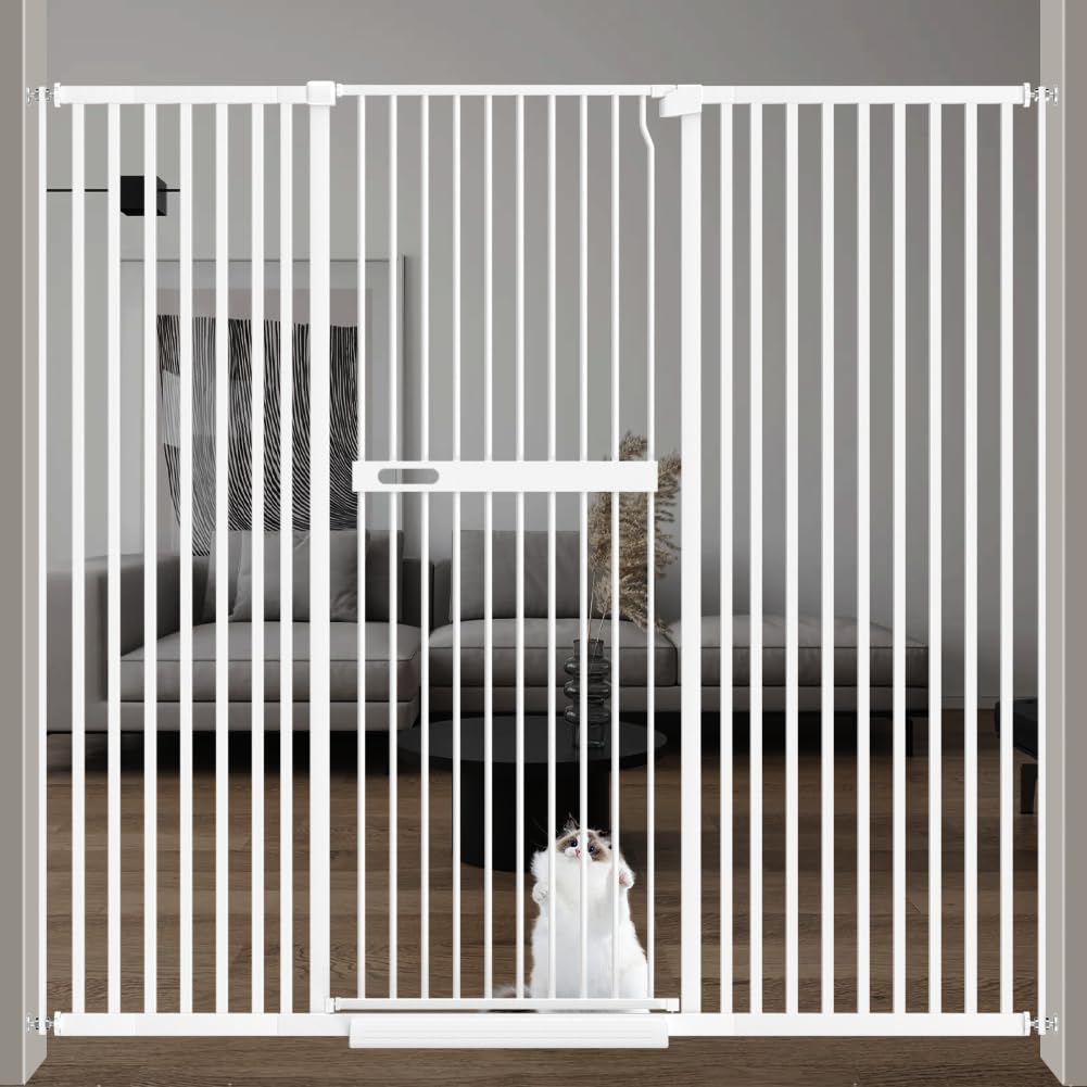 71 Inch Extra Tall Cat Pet Gate for Doorways and Safety