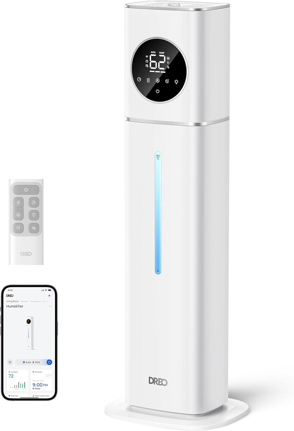 Dreo 11L Smart Humidifier for Large Rooms with 100H Runtime