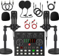 V8s Voice Changer with BM-800 Podcast Microphone Bundle for 2