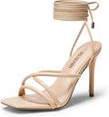 Strappy High Stiletto Heels Lace Up Sandals - Elegant 3.93in Heel