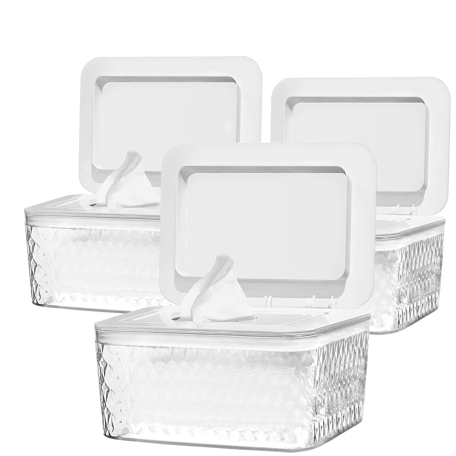 Wipes Dispenser Holder for Bathroom - Keep Wipes Fresh & Dust-Proof