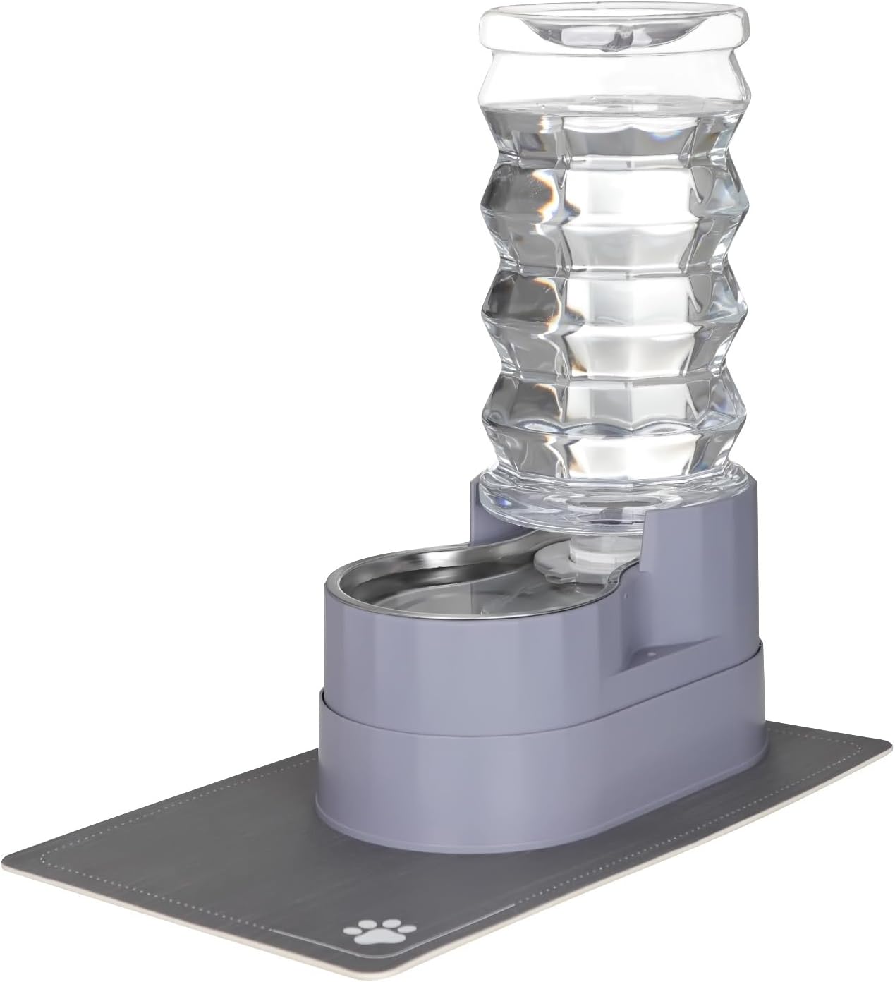 8L Stainless Steel Pet Waterer - Gravity Fed, BPA-Free