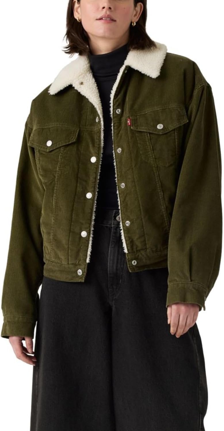 Levi's Womens 90s Sherpa Trucker Jacket for Stylish Comfort