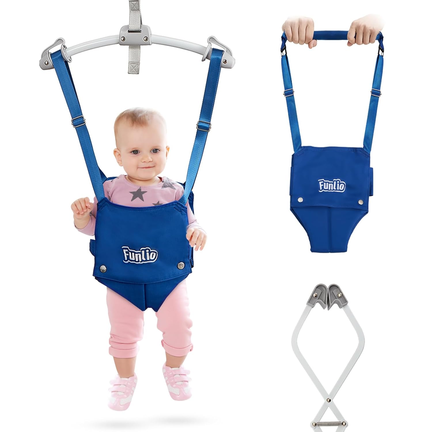 FUNLIO 2 in 1 Baby Door Jumper & Walking Harness for Infants