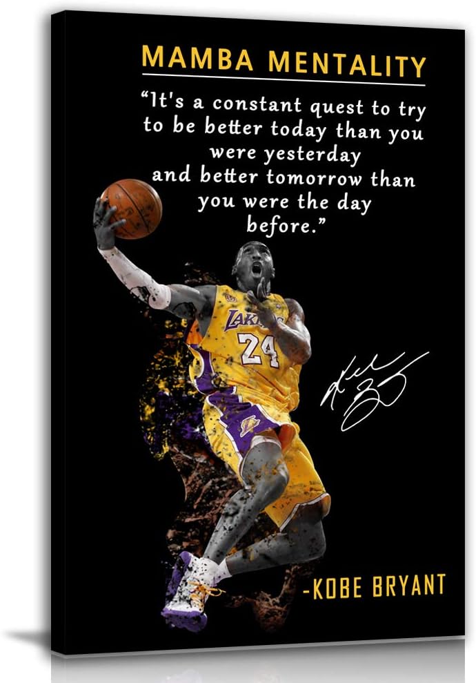 Basketball Player Sports Home Decor Canvas Wall Art for Motivation