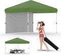 10x10 Pop Up Canopy Tent Green - One-Person Instant Setup