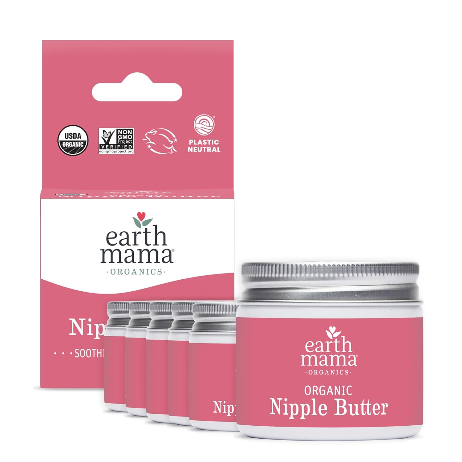 Earth Mama Organic Nipple Butter for Breastfeeding Moms 2 fl oz