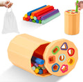 Shape & Color Sorting Montessori Toys for Toddlers - Dual Play