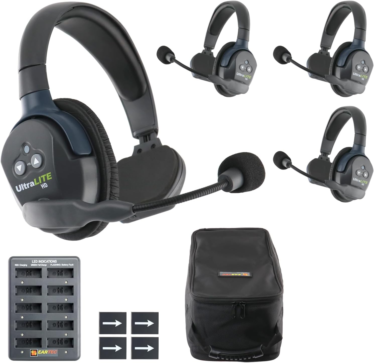EARTEC UL4S Ultralite-HD 4-Person Full Duplex Wireless Intercom