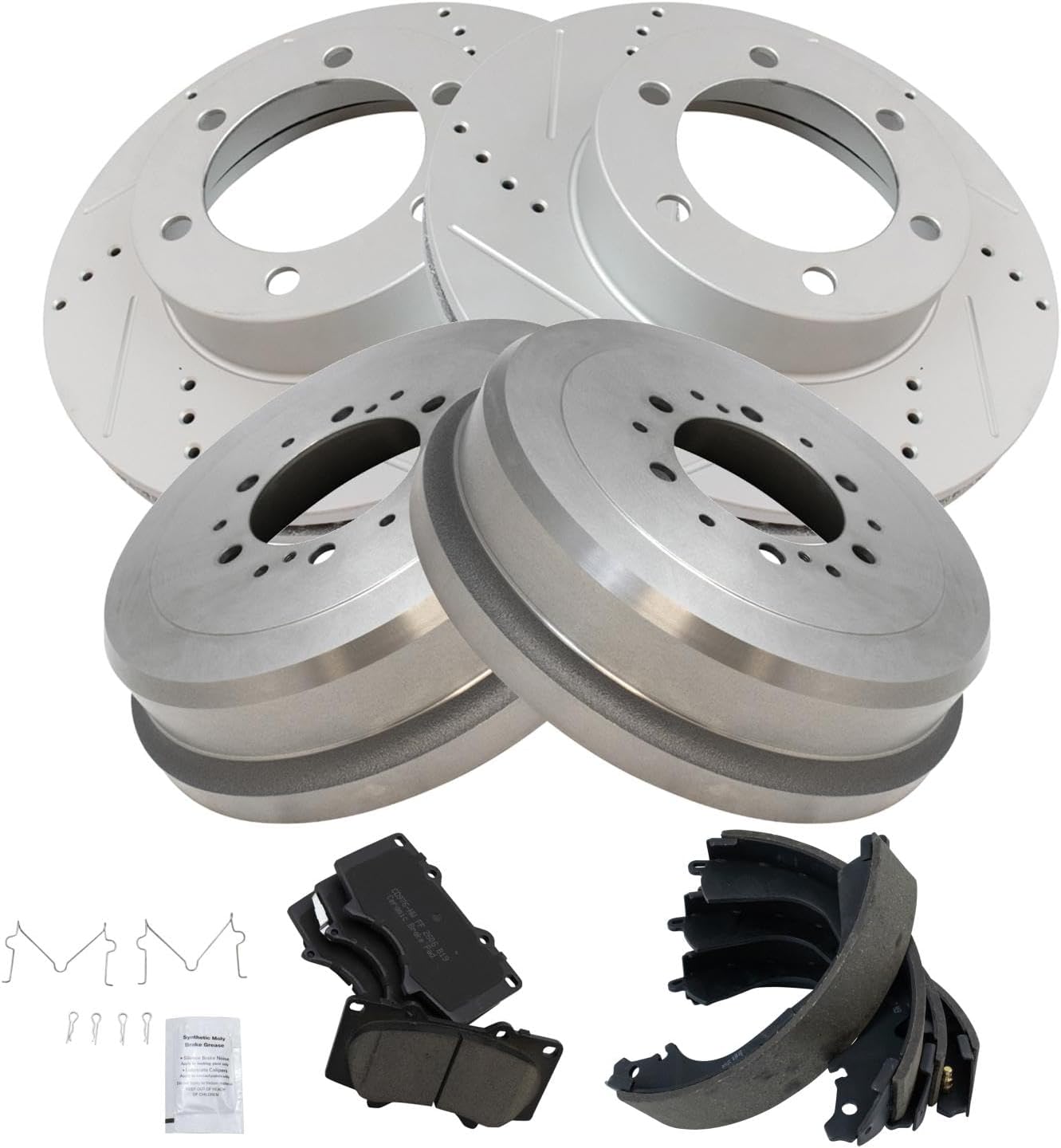 Premium G-Coated Ceramic Brake Pad & Rotor Kit for Toyota Tundra