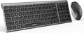 seenda Bluetooth Keyboard and Mouse Combo Black Grey - Slim