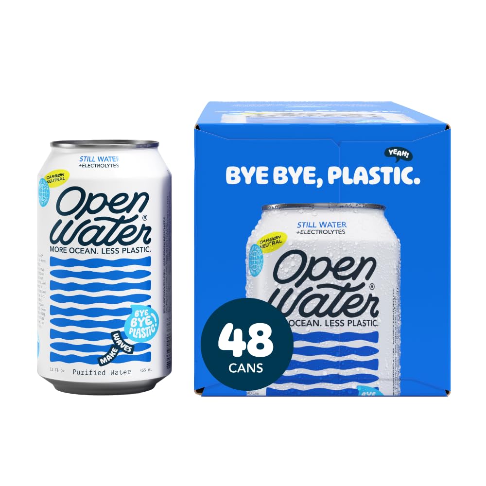Open Water Still Canned Water - Eco-Friendly 12oz Aluminum