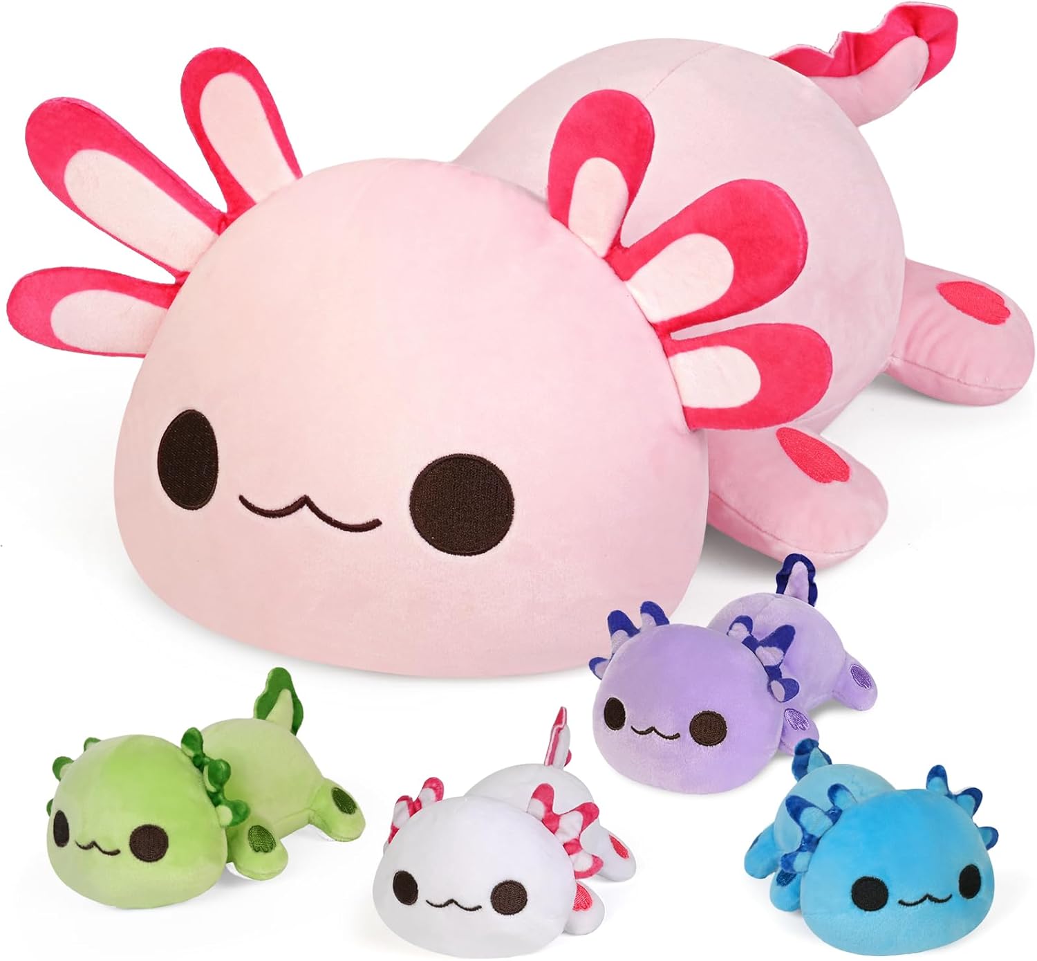 Interactive Axolotl Mom & Babies Plush Set