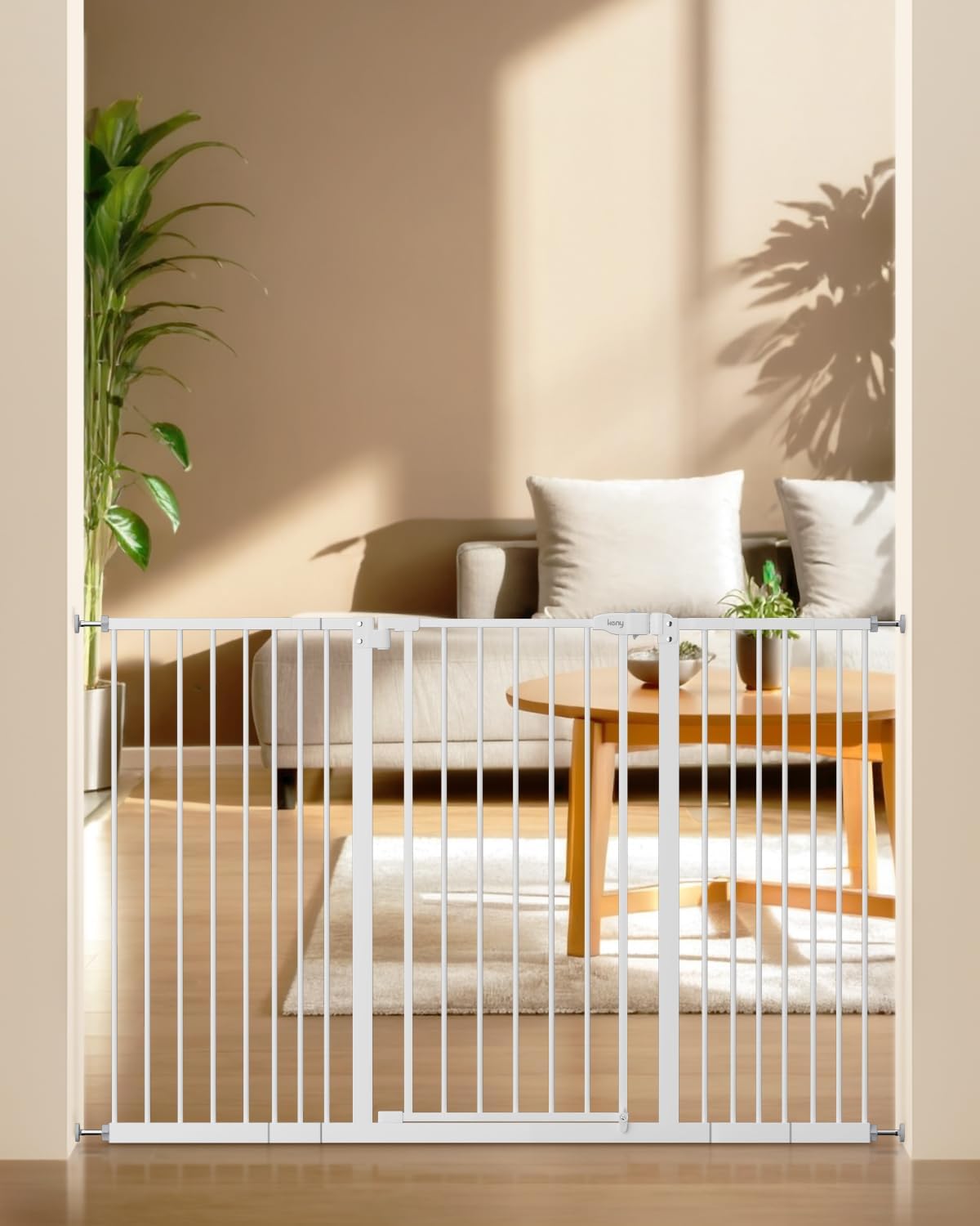 Keny 36 Inch Extra Tall Baby Gate for Stairs and Doorways