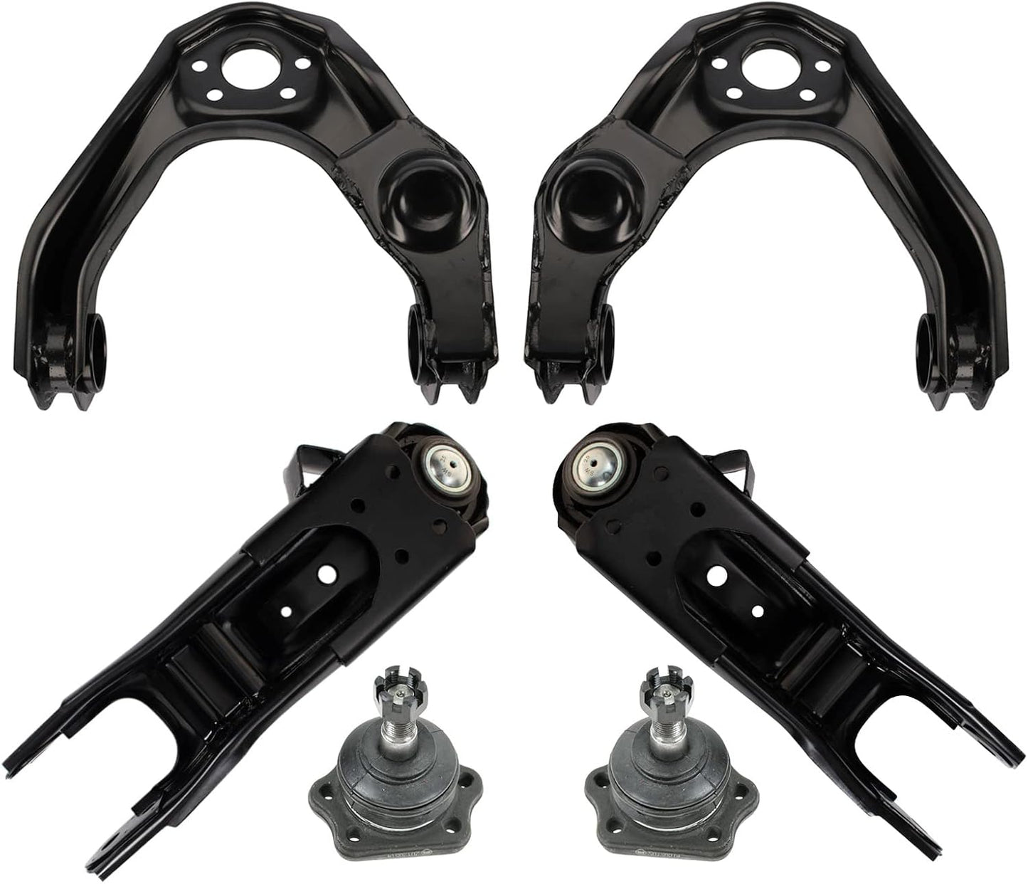 TRQ Front Upper & Lower Control Arm Set for Nissan D21 Pickup