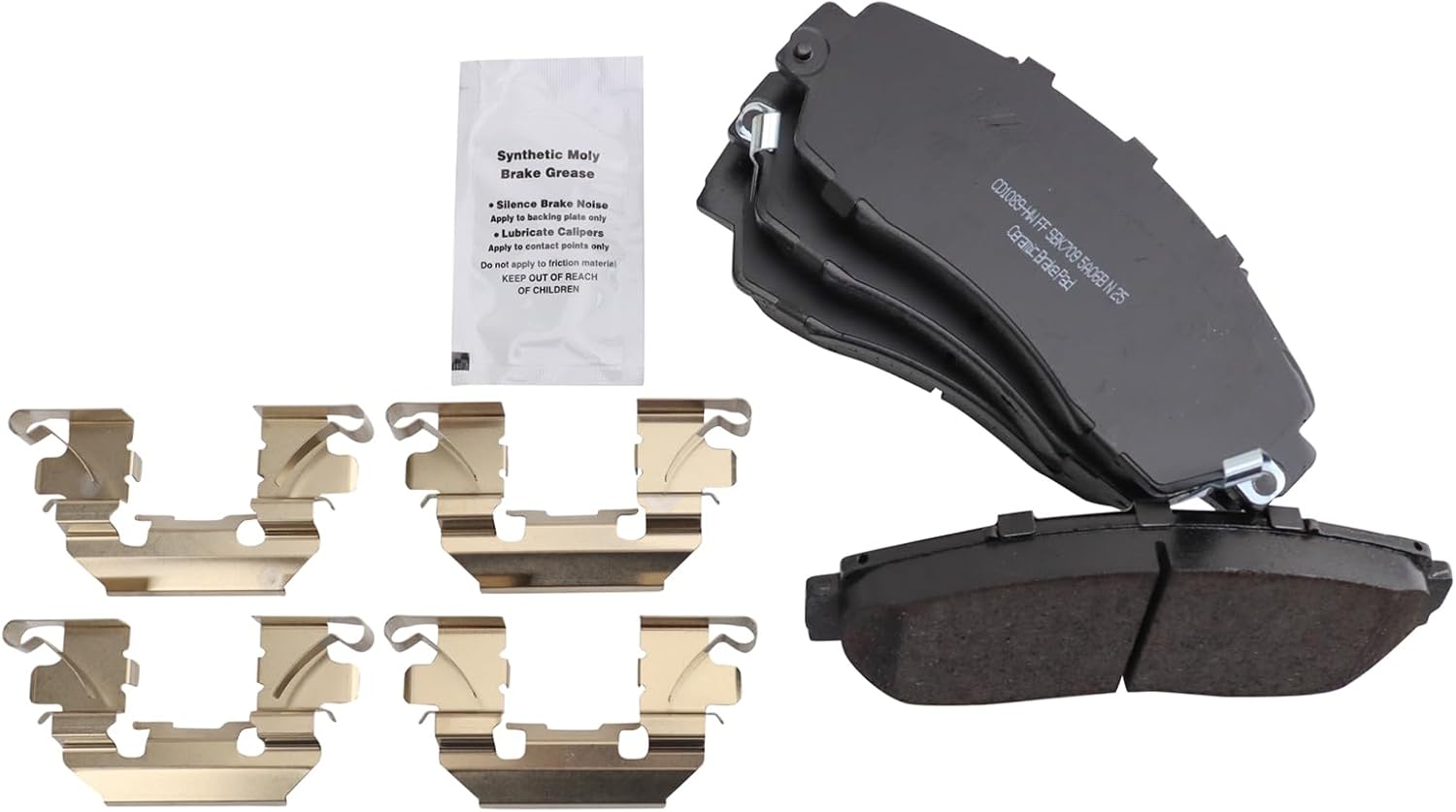 TRQ Front Brake Pads Ceramic for Acura RDX and Honda Accord