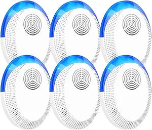 Ultrasonic Pest Repeller 6 Pack for Effective Indoor Pest Control
