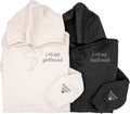 Custom Embroidered Hoodie for Couples Gifts - Personalized Couple