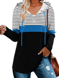 BETTE BOUTIK Womens Quarter Zip Tunic Hoodies Pullover - Soft Floral