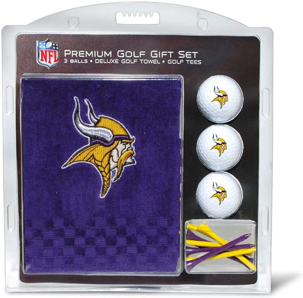 Team Golf Premium NFL Gift Set with Towel, Balls, and Tees